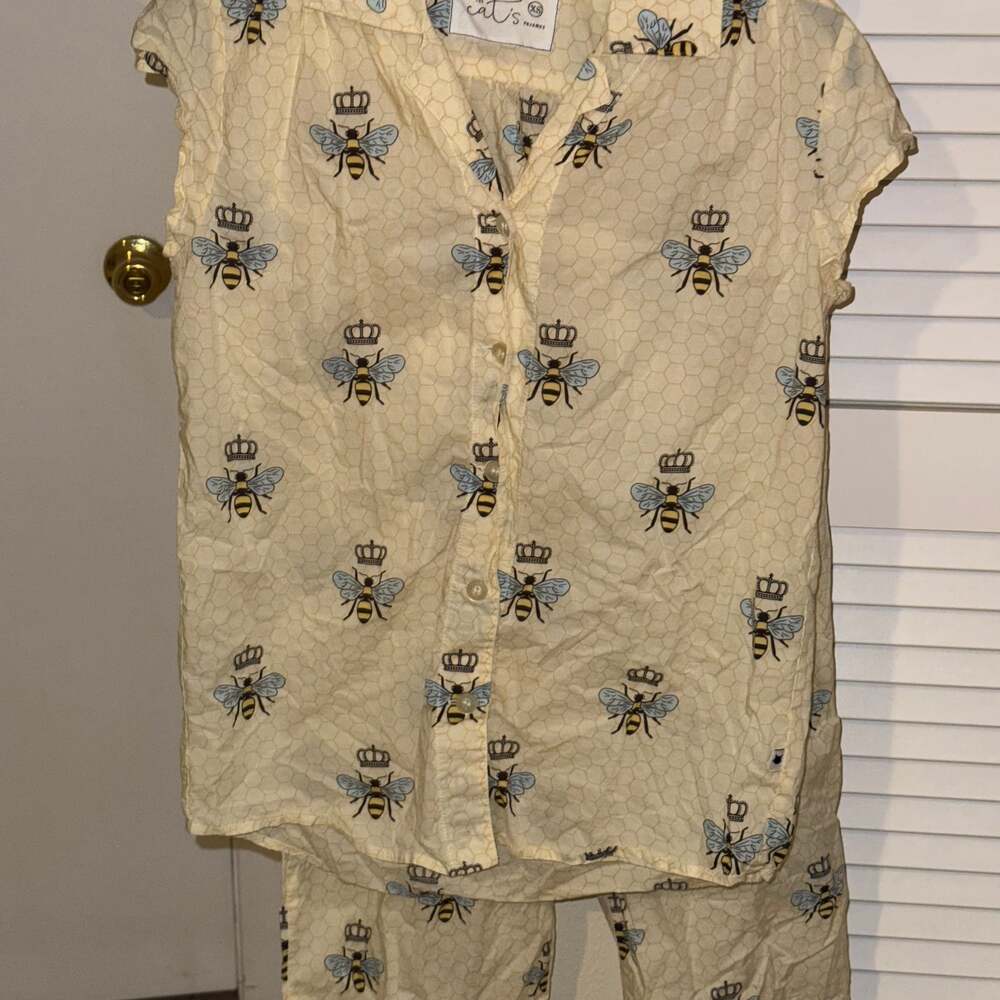 The Cat's Pajamas Queen Bee Cotton Luxe PJ Set